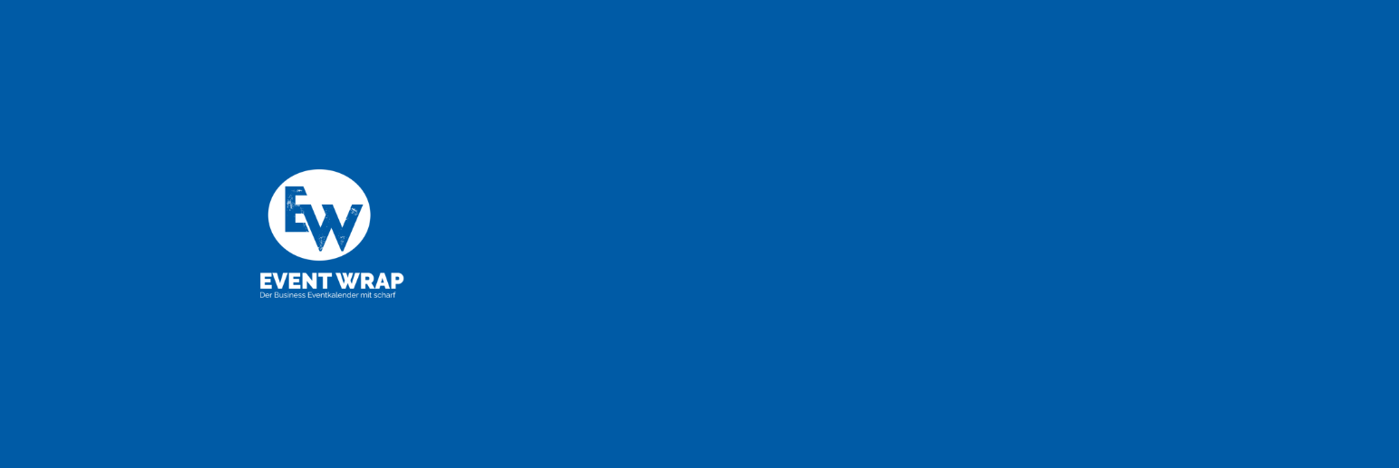 Blauer Hintergrund mit Logo